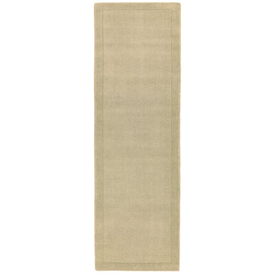 Durbin Solid Colour Wool Hand Woven Area Rug