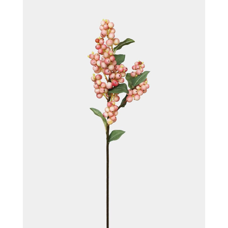Rose artificielle rose 20,5 po, Pink