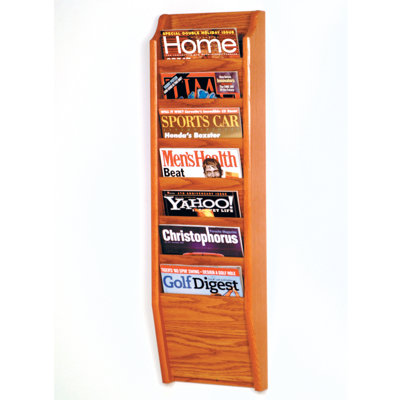 Support pour magazines à fixation murale 7 poches Olsson