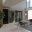 Cloison 4 panneaux coulissants en verre fumé - Structure en aluminium avec technologie Silent Glide-49164953-64120151