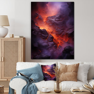 Volcano Volcanic Glow I sur impression sur toile