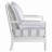 Upholstered Stripe Accent Chair