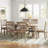 Averie 6 - Person Extendable Pine Solid Wood Solid Wood Top Trestle Dining Set