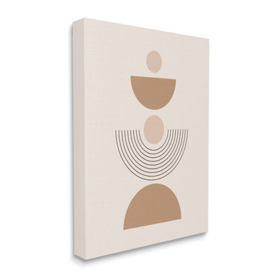 Formes arquées modernes sur bois, impression