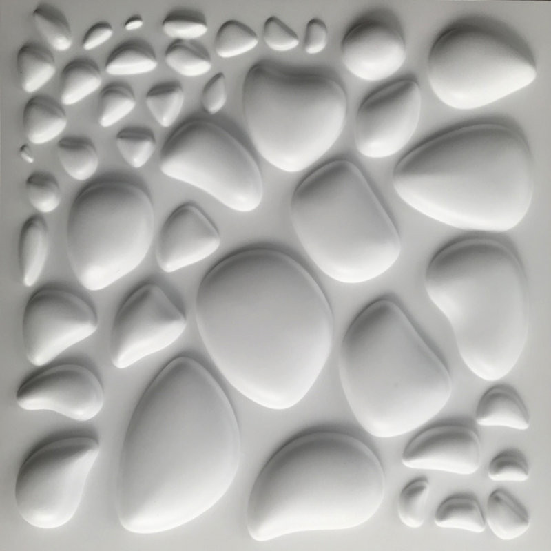 Panneau mural 3D blanc 19,7 po x 19,7 po Falkirk Ross (paquet de 5)