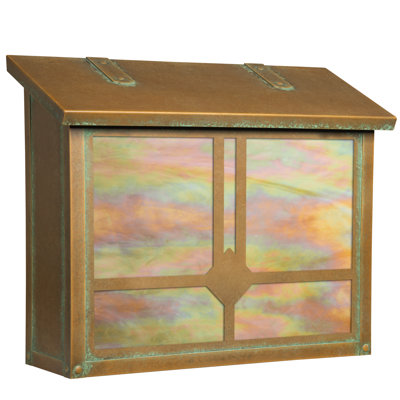 Clairview Brass Wall Mounted Mailbox