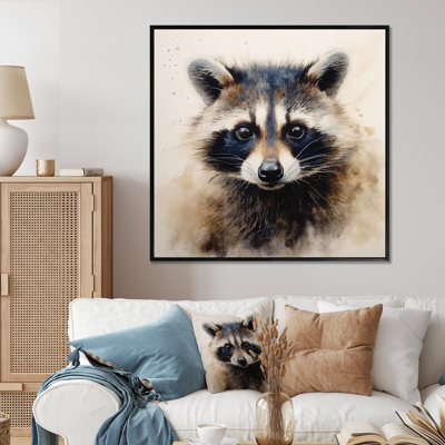 Racoon Wanderer I - Raccoon Canvas Print Wall Art