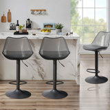 Swivel Upholstered Adjustable Height Counter Stool