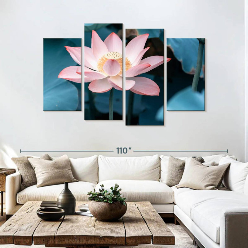Harnek minuit lotus, H 54 po x l 84 po
