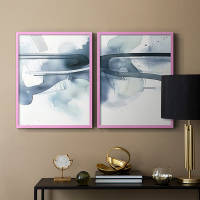 ABSTRACT Series DCCX III - Reproduction encadrée de qualité supérieure - prêt à être accroché - aucun clou requis - aucun clou requis