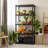 IRIS 5-Tier Medium Plastic Garage Storage Shelving Unit, Black (12 W x 64 H x 24 D)-2028789019
