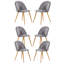 Heavener Modern Velvet Dining Chairs - Ergonomic Upholstered Curved Back with Solid Wooden Legs - Side Chair for Kitchen Living Room Dining Room-1006860832-1006860835