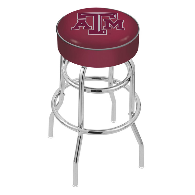 NCAA Swivel Bar & Counter Stool, Bar Stool (30" Seat Height), Texas A&M