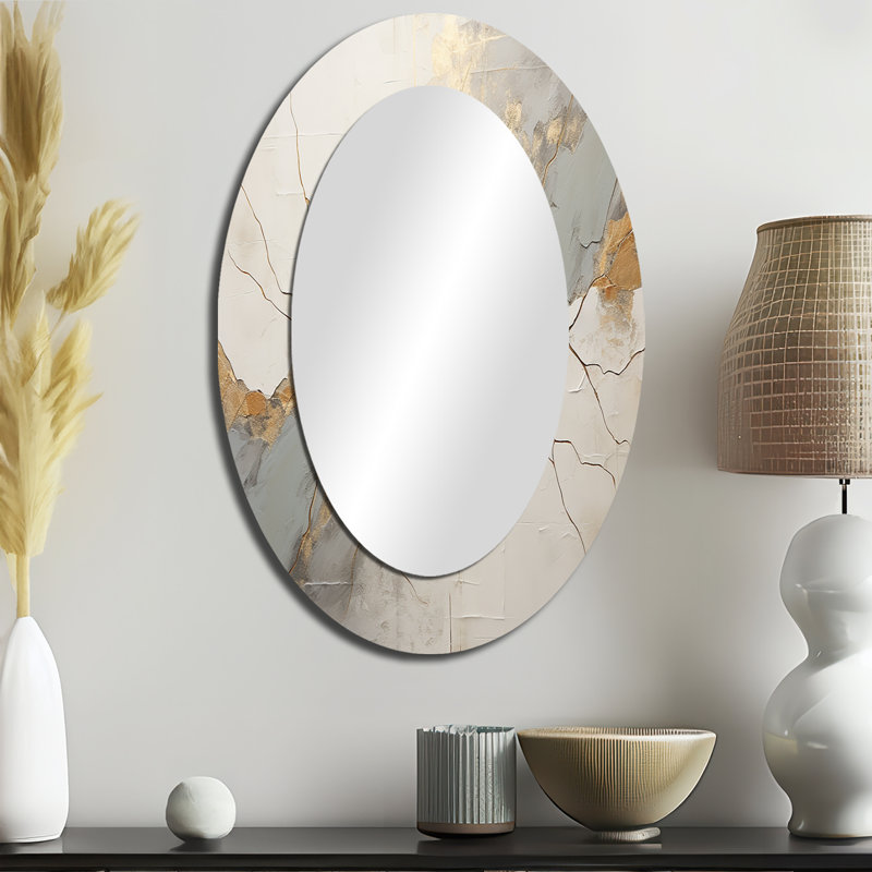 Décoration murale beige or et minimalisme Poteries I - Beige, 36 po x 24 po