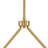 4-Light Clear Bell Glass Linear Modern Chandelier