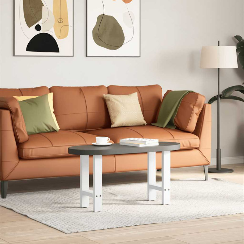 Seaira Coffee Table Legs Steel, White, 43cm H x 38cm W x 38cm D