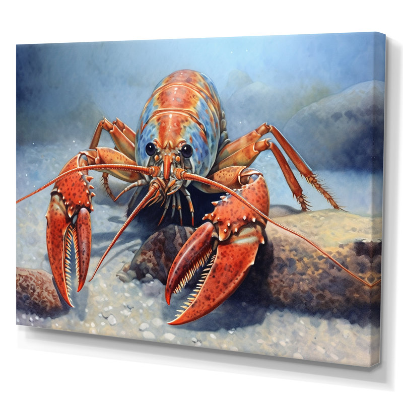 " Freshwater Crayfish I ", Wrapped Canvas, 34" H x 44" W