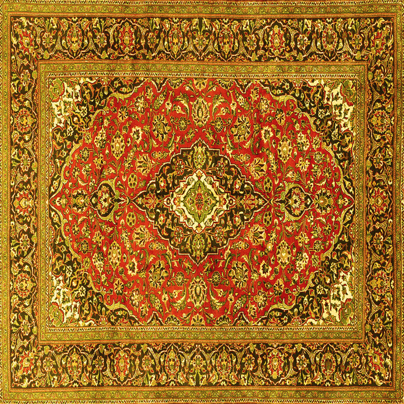 Anavae Washable Oriental Indoor Rug, Square 8'