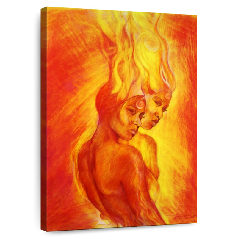 Leisha Shango Flames, 48" H x 32" W