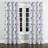 Geometric Shapes Curtain panels - Blue Soft Modular Velvet Grommet Curtain - 1 Panel-20856929-20856933