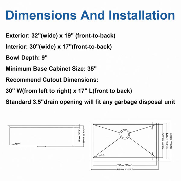 Dimensions du produit
