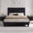 Alti Modern Full Size Bed Frame with Linen Upholstered Headboard,Cream-1789860307-1789860310