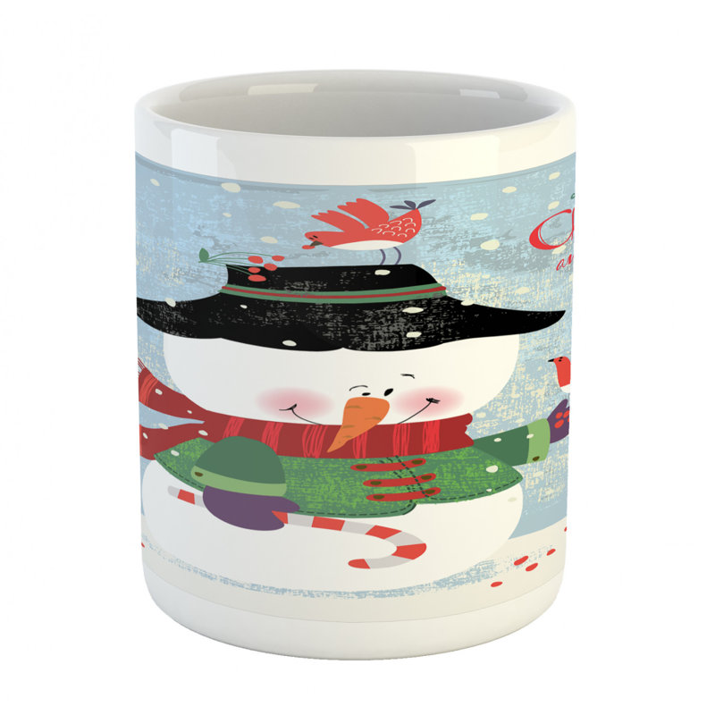 Grande tasse à café bonhomme de neige