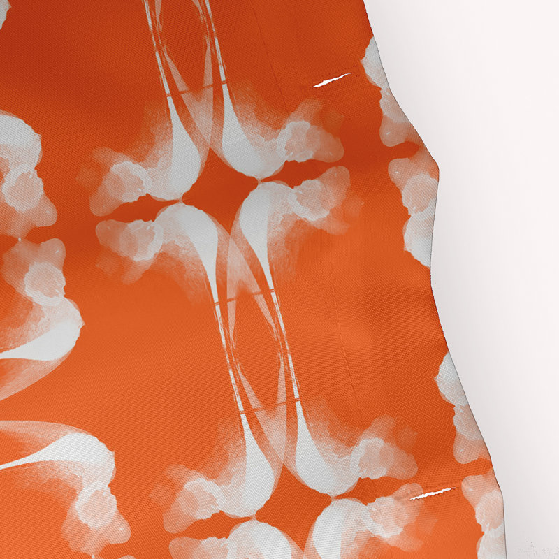 Rideau de douche synthétique Simple, Orangé