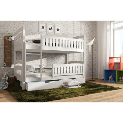 Bunk Bed with Storage Included with Built-in Ladder Included