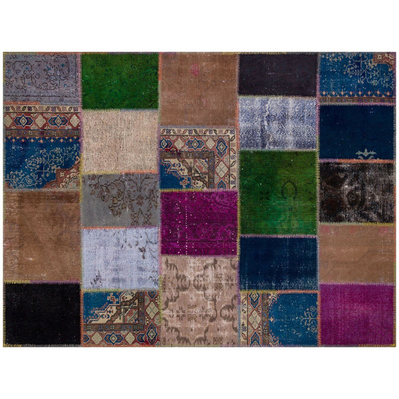 Tapis multicolore fabriqué à la main Modern