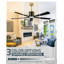 Ventilateur de plafond 60 W 18 W avec lumières DEL, 5 pales avec Alexa Smart Control, télécommande et application-284087112-284087114