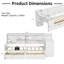 Lit de jour multifonctionnel en bois avec rangement abondant et bureau polyvalent pour les espaces compacts-362549492
