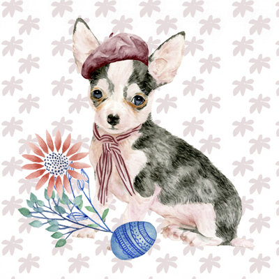 Easter Pups II - Wrapped Canvas Print
