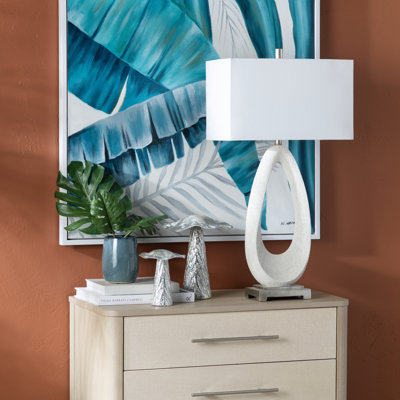 33.25" Resin Table Lamp With  Shade
