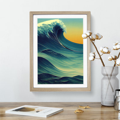 Sunset Ocean Wave No.2 - Wall Art