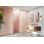 Umbra 34.5 in. x 78 in. Fully Frameless Wall Hinge Towel Bar Shower Door