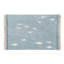 Cotton Animal Print Area Rug in Blue/Gray/Beige