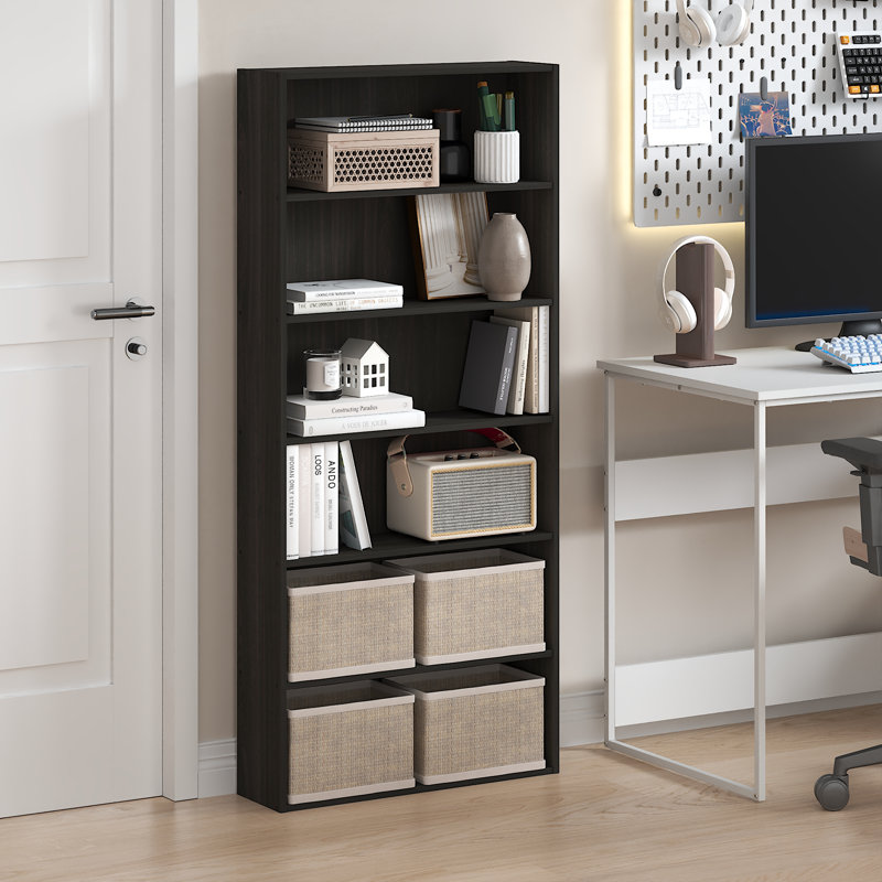 Bibliothèque Furinno Basic 6-Tier Open Shelf, Espresso