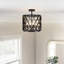 Plafonnier semi-encastré 4 lumières -1354812614