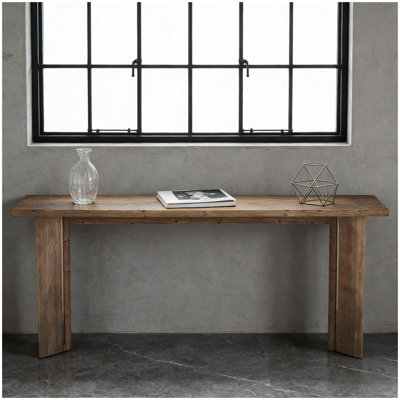 Table de vestibule en bois, console chic, table de canapé, table de vestibule