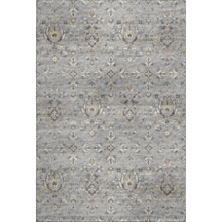 Premium Machine Washable Alliah AMF94 Ash Rug