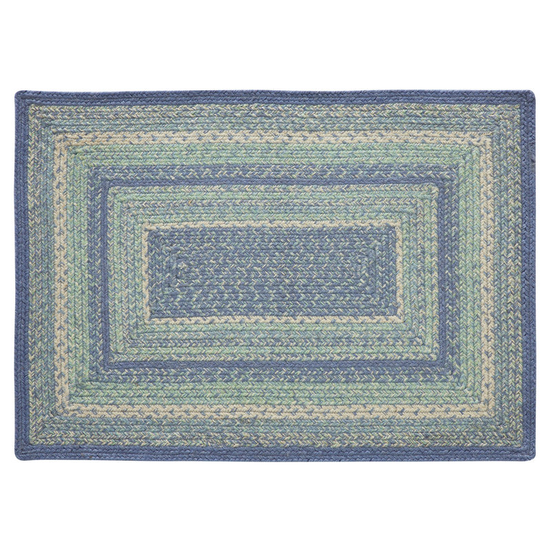 Maronay Hand Braided Geometric Indoor Rug, Rectangle 2' x 3'