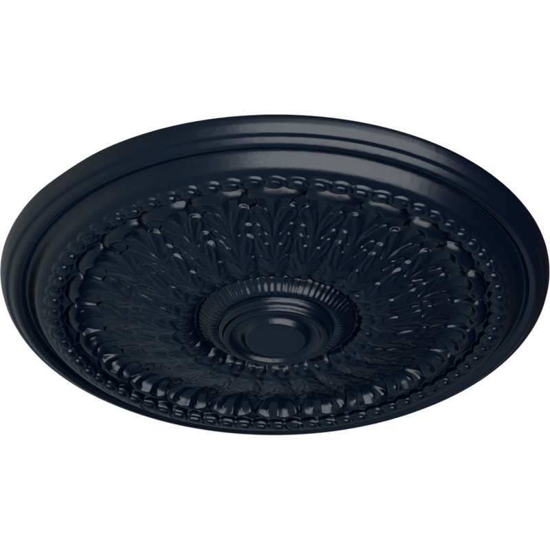 Médaillon de plafond de 27 po x 2 1/2 po Brunswick (convient aux auvents jusqu'à 4 1/2 po), Rêve de minuit