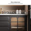 Meuble-lavabo mural 55,12 po en bois d'hévéa massif avec miroir-944481235
