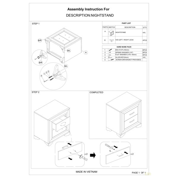 Dimensions du produit