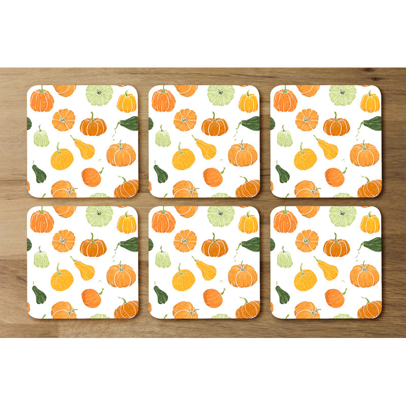 Square 6 Piece Coaster Set