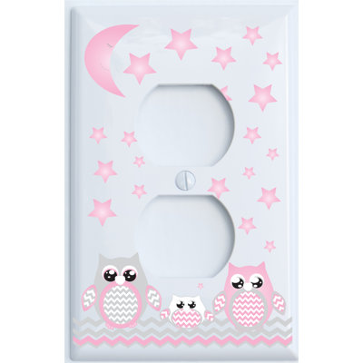 Plaque murale à 2 prises Owl Nursery