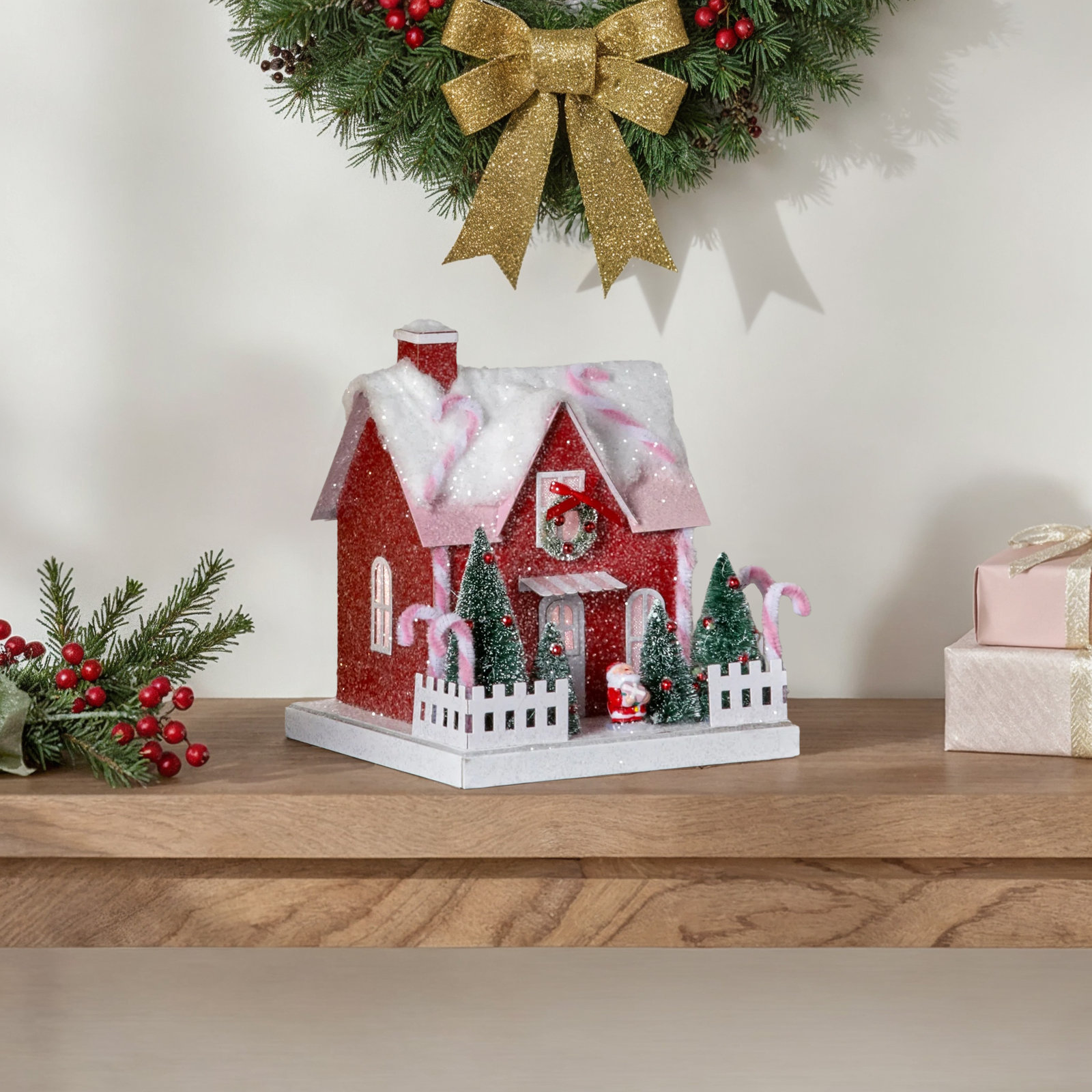 8.5" LED Candy Lane House
