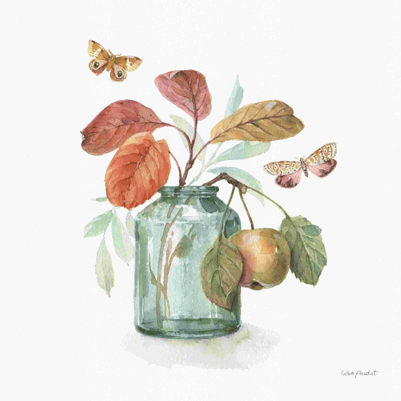 Automne dans la nature 05 sur blanc, H 30 po x l 30 po