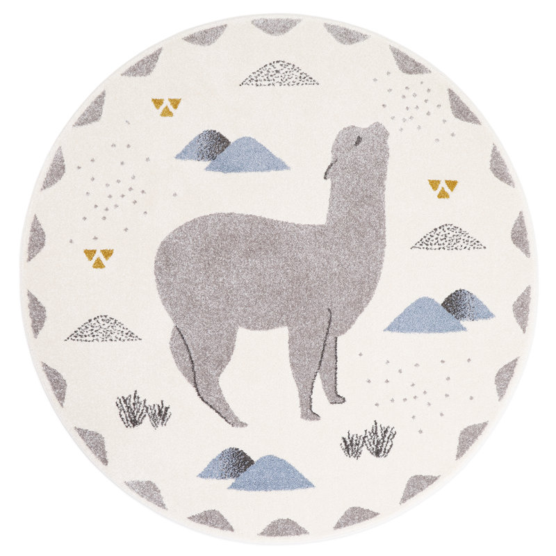 Cockrell Tufted Beige/Grey/Blue Rug